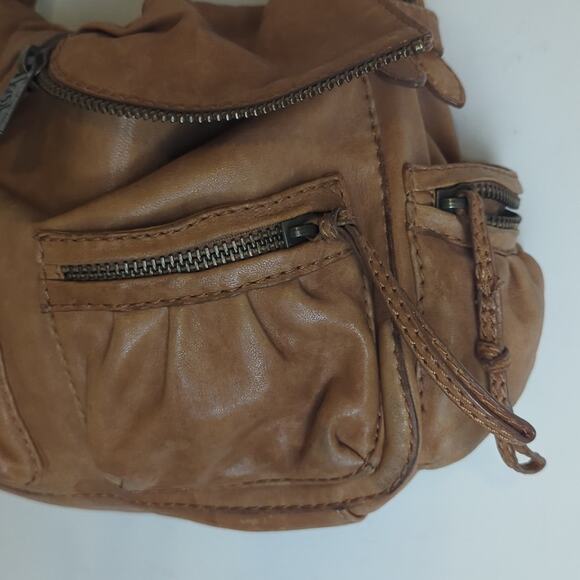 Y2K Kooba Butterscotch Leather Hobo Handbag Purse Shoulder Bag - Picture 4 of 13